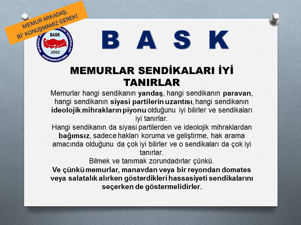 Memur Arkadaş, Bi’ Konuşmamız Lazım! Niçin ve Hangi Sendika?