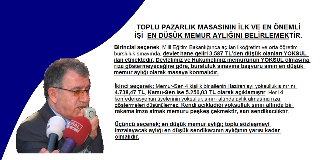 Genel Başkan Bayram Zengin: İlk Düğme En Düşük Memur Aylığıdır, Yanlış İliklemeyin