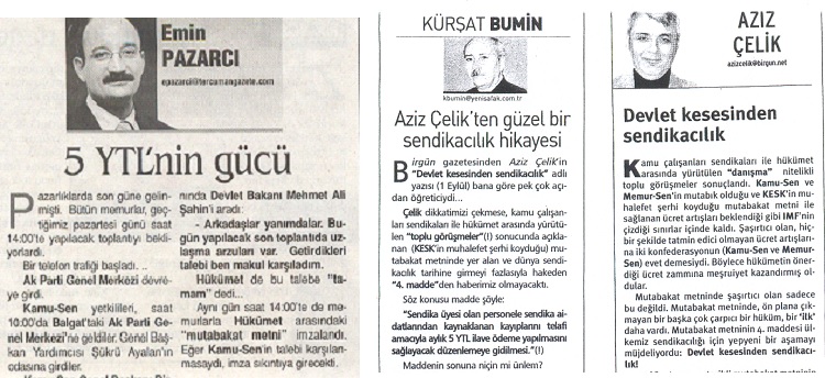 12 Yıl Önce 5 Ytl'ye Memurları Satan Sendikaları Unutmadık