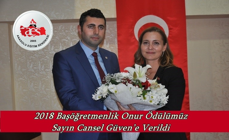 2018 Başöğretmenlik Onur Ödülümüz Sayın Cansel Güven’e Verildi