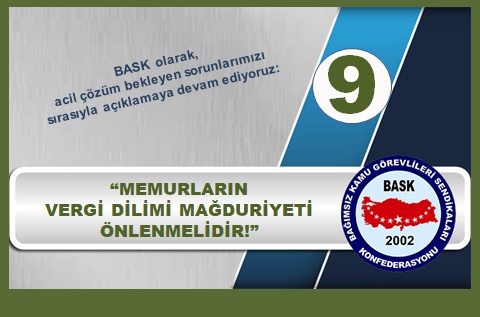 Memurların Vergi Dilimi Mağduriyeti Önlenmelidir