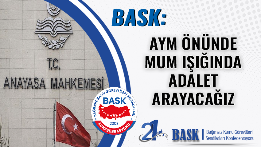 Aym Önünde Mum Işığında Adalet Arayacağız