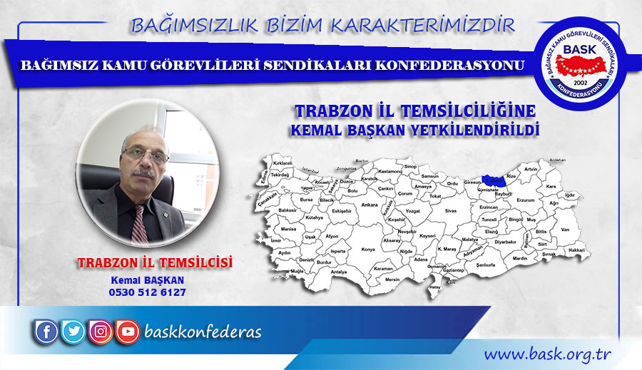 Kemal Başkan BASK Trabzon İl Temsilcisi Oldu