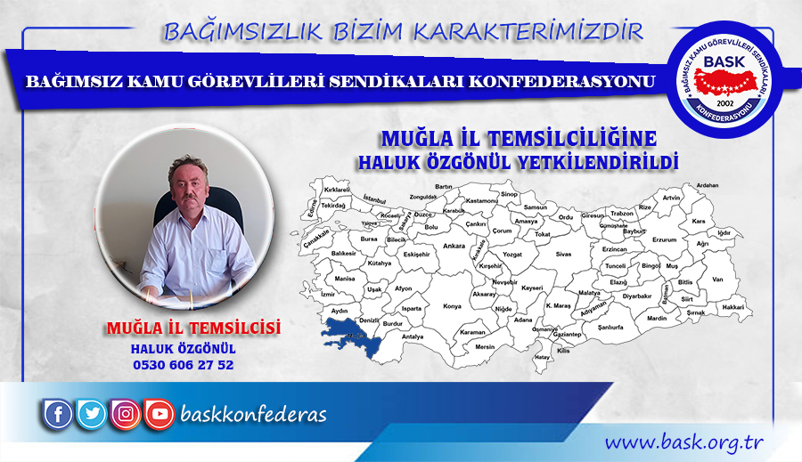 Haluk Özgönül BASK Muğla İl Temsilcisi Oldu