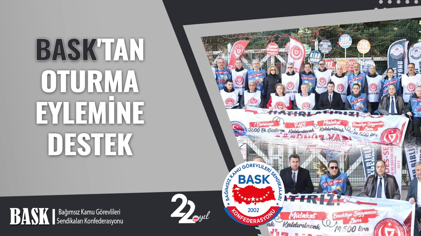 BASK'tan Oturma Eylemine Destek