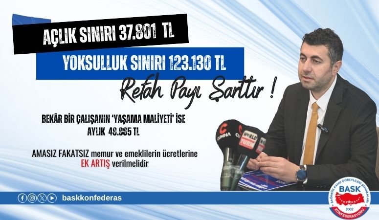 Öğretici: Açlık Sınırı 37.801 TL, Yoksulluk Sınırı 123.130 TL Oldu