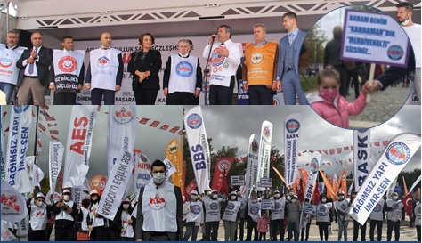 Anıtpark’tan Haykırdık: “Toplu Sözleşmeyi de % 1’lik Kota Hukuksuzluğunu Tanımıyoruz!”