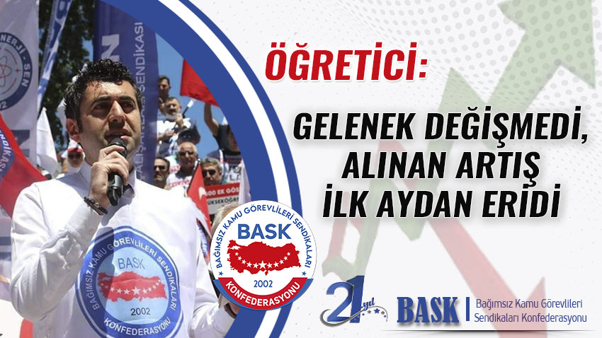 Öğretici: Gelenek Değişmedi, Alınan Artış İlk Aydan Eridi