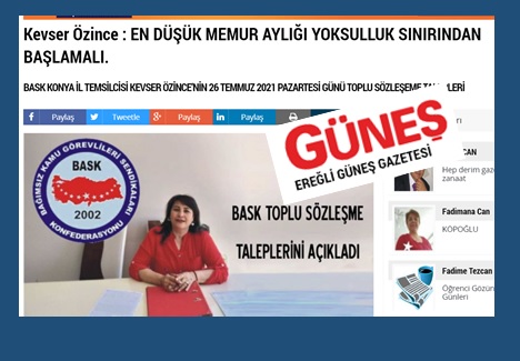 Konya Temsilcimiz Kevser Özince: "En Düşük Memur Aylığı Yoksulluk Sınırından Başlamalı"