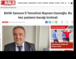 Samsun Temsilcimiz Bayram Uzunoğlu: "Bu Kez Şeytanın Bacağı Kırılmalı"