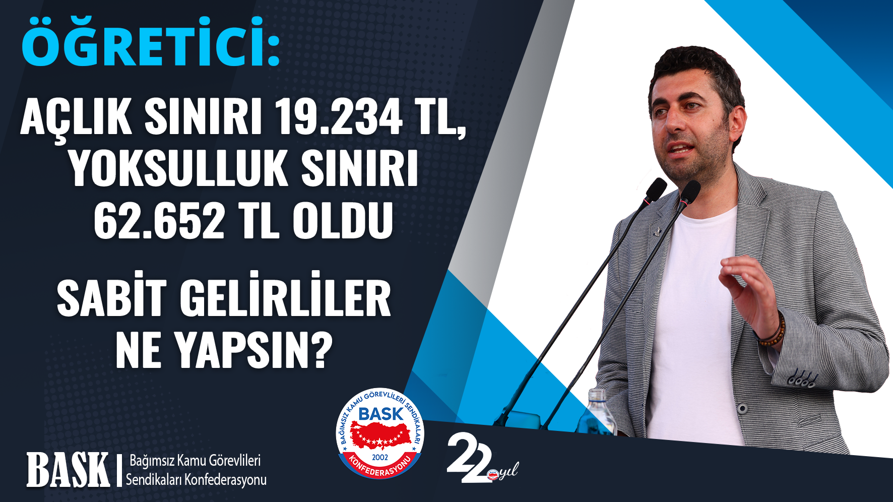 Öğretici: Açlık Sınırı 19.234 TL, Yoksulluk Sınırı 62.652 TL Oldu. Sabit Gelirliler ne Yapsın?