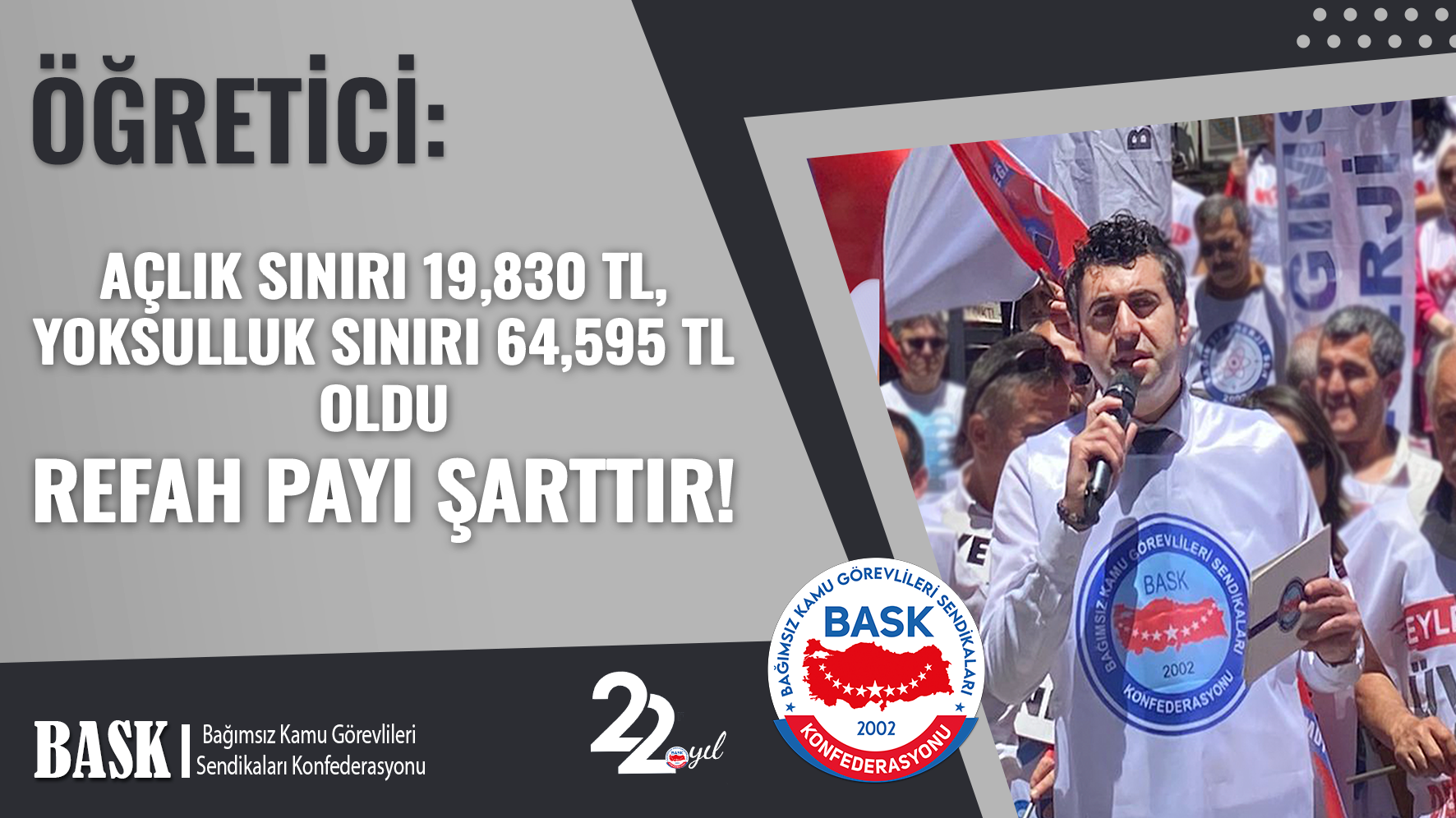 Açlık Sınırı 19,830 TL, Yoksulluk Sınırı 64,595 TL Oldu Refah Payı Şarttır!