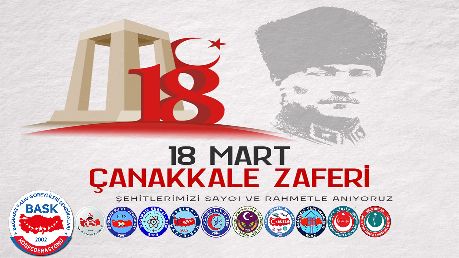 18 Mart Çanakkale Zaferi’nin 109. Yılı Kutlu Olsun